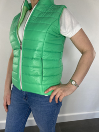 Bodywarmer gewatteerd groen SALE