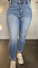 G-smack stretch MOM fit jeans  butterfly