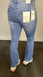 G-smack stretch jeans FLARE met glitter