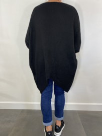 Oversized trui gaby zwart