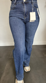 G-smack Jeans wide leg met glitter (half)