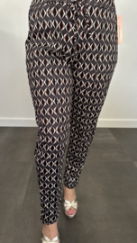 Travel broek diamant grijs