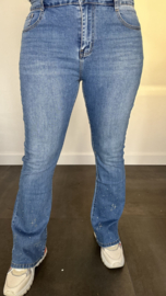 G-smack FLARED jeans met zilver bling STARS