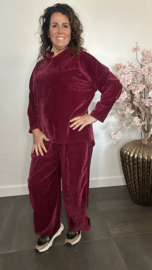 Velvet comfy pak Tessa Bordeaux