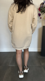 Tuniek/jurk zilver glitter Zand 
