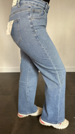 B.S. Jeans WIDE LEG met strass