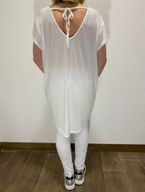 Shirt  met koord ecru SALE