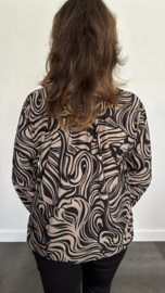 Ballon shirt met elastiek Fien (+size)