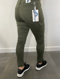 Worker jeans Miss RJ groen SALE
