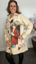 Vest/jas Lady Shopping bordeaux