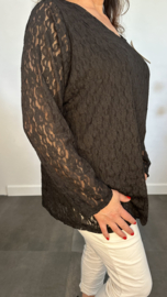 Kanten blouse Esmee Zwart