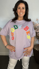 Sweatshirts Good vibes Lila