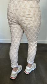 Joggjeans jacquard jade zand