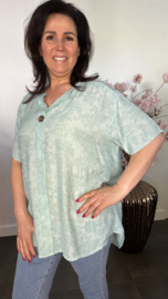 Blouse Silvi flowers Mint