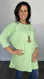 Tuniek baby rib met ketting licht groen