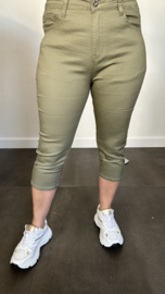 Capri stretch broek B.S. army