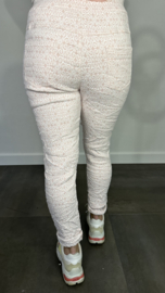 Joggjeans jacquard Coco roze