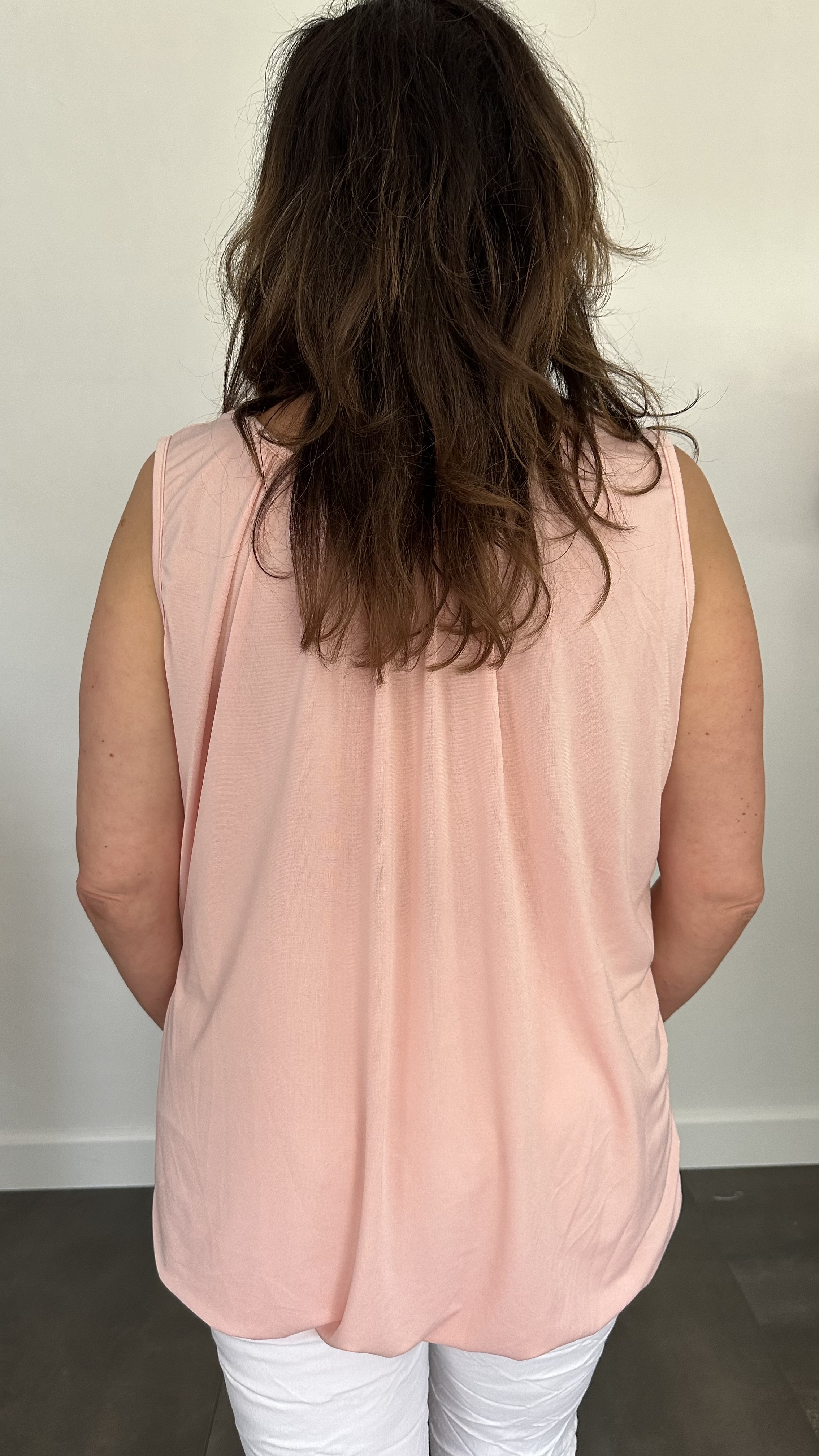 Ballon top travel  +size roze
