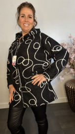 Vest Bodhi met capuchon Zwart