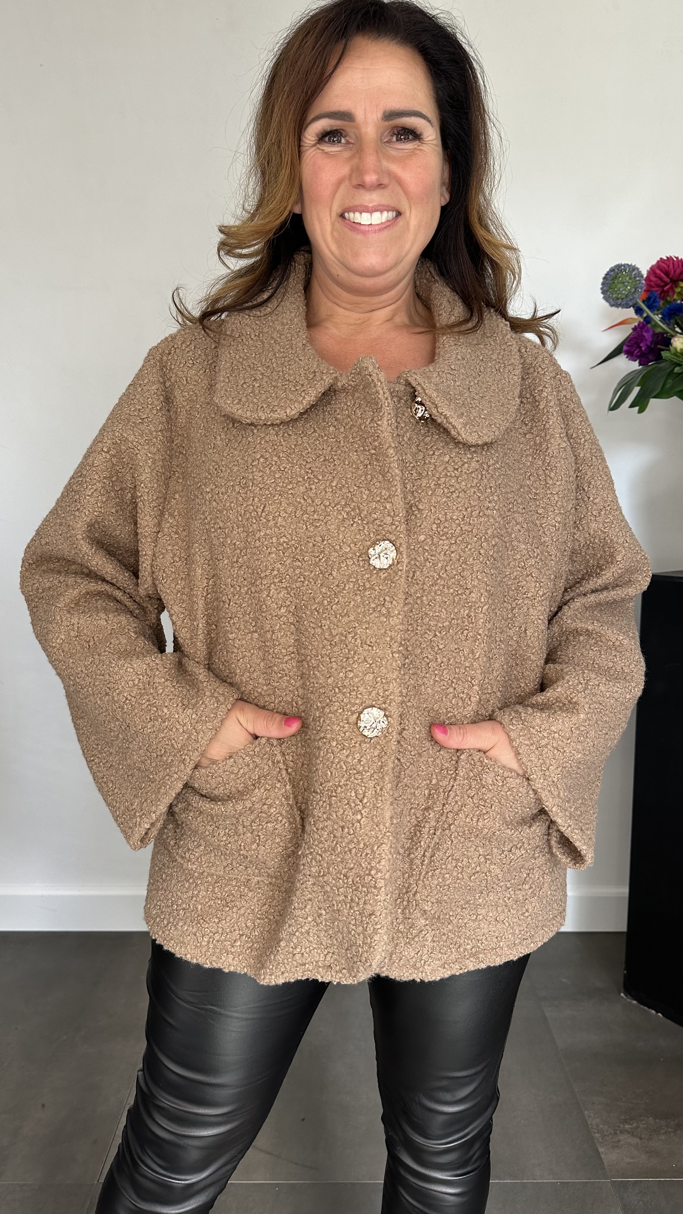 Boucle jasje camel