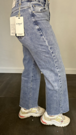 G-smack stretch jeans WIDE LEG met rafels