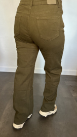 B.S. Wide leg / high waist jeans army