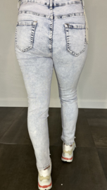 G-smack high waist jeans STONE WASH (licht)
