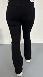 G-smack high waist jeans/ flare zwart