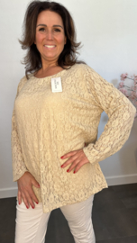 Kanten blouse Esmee Zand