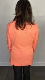 Blazer met strik +SIZE koraal SALE