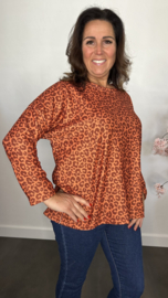 Baby rib truitje panter Roestbruin