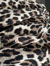 Velvet sweater panter sparkle Zwart