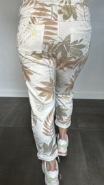 Jogger golden palm ecru