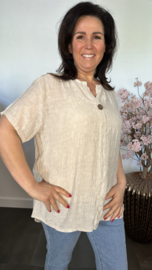 Blouse Silvi flowers Zand