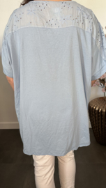 Shirt Jessica met ketting IJsblauw