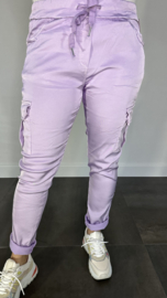 CARGO joggjeans met glans lila SALE