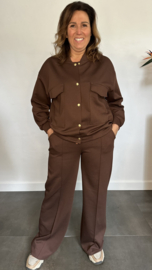 2-Delig comfy pak Wilma bruin