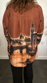 Blouse Bella Roest Bruin
