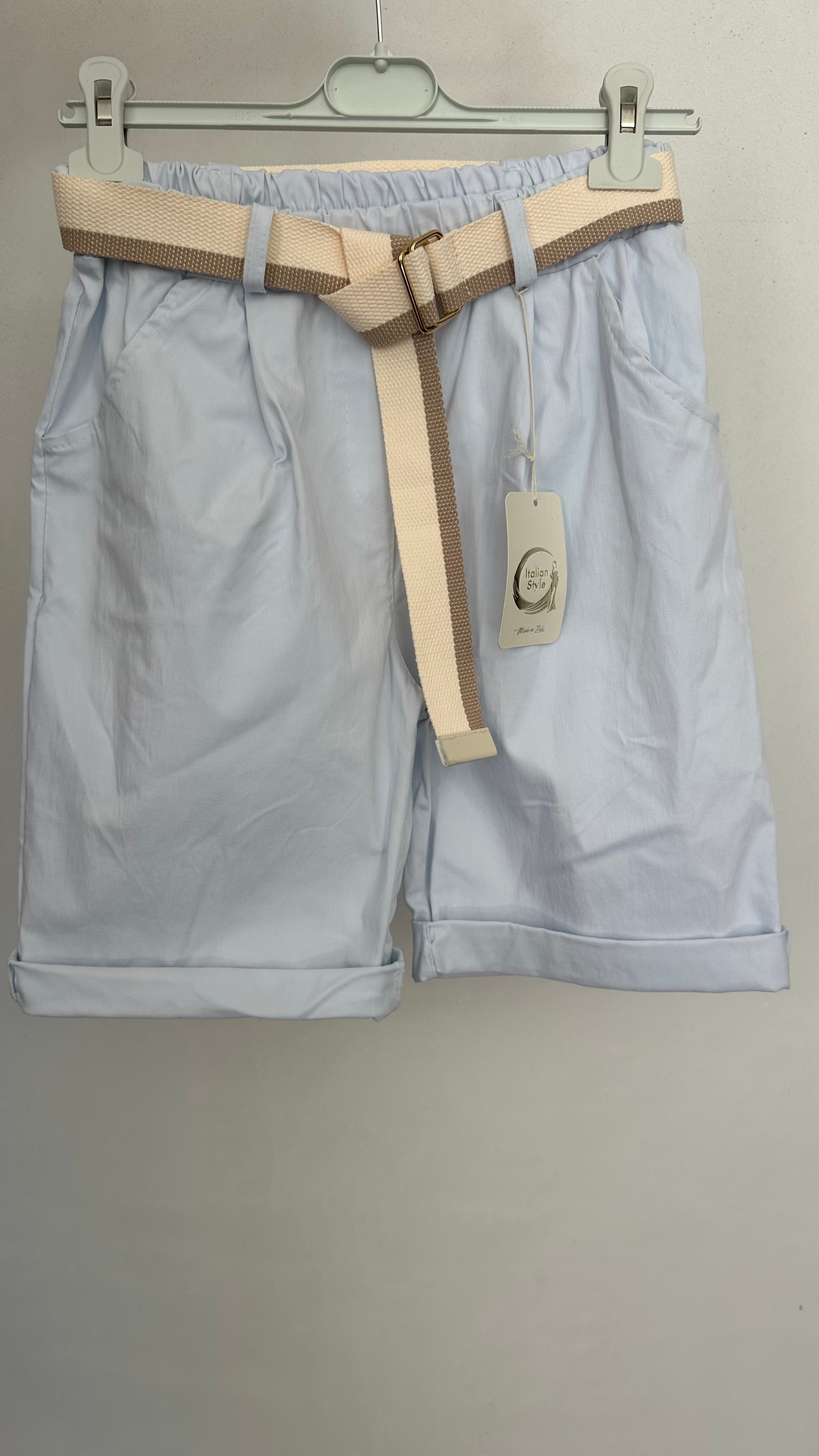 Bermuda stretch broek wit