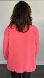 Top Maya lange mouw +SIZE koraal