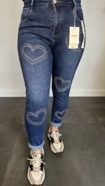 Redberry momfit jeans glitter hart