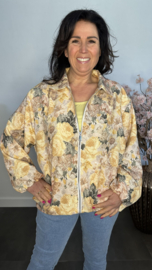 Ballon jack met bloemen Geel