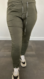 Comfy joggjeans donker army (standaard)