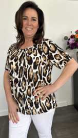 Ballon shirt met elastiek new panter (+size)