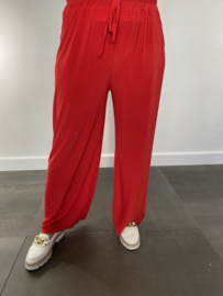 Broek met wijde pijpen rood