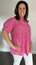 Blouse Isabella bling fuchsia