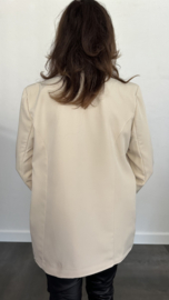 Blazer met knopen beige