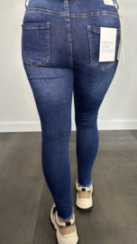G-smack stretch jeans ragged silver sparkle