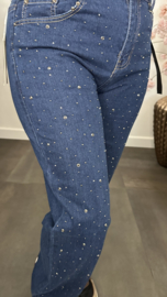 B.S. Jeans WIDE leg met Glitter