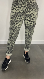 Cargo joggjeans panter leger groen
